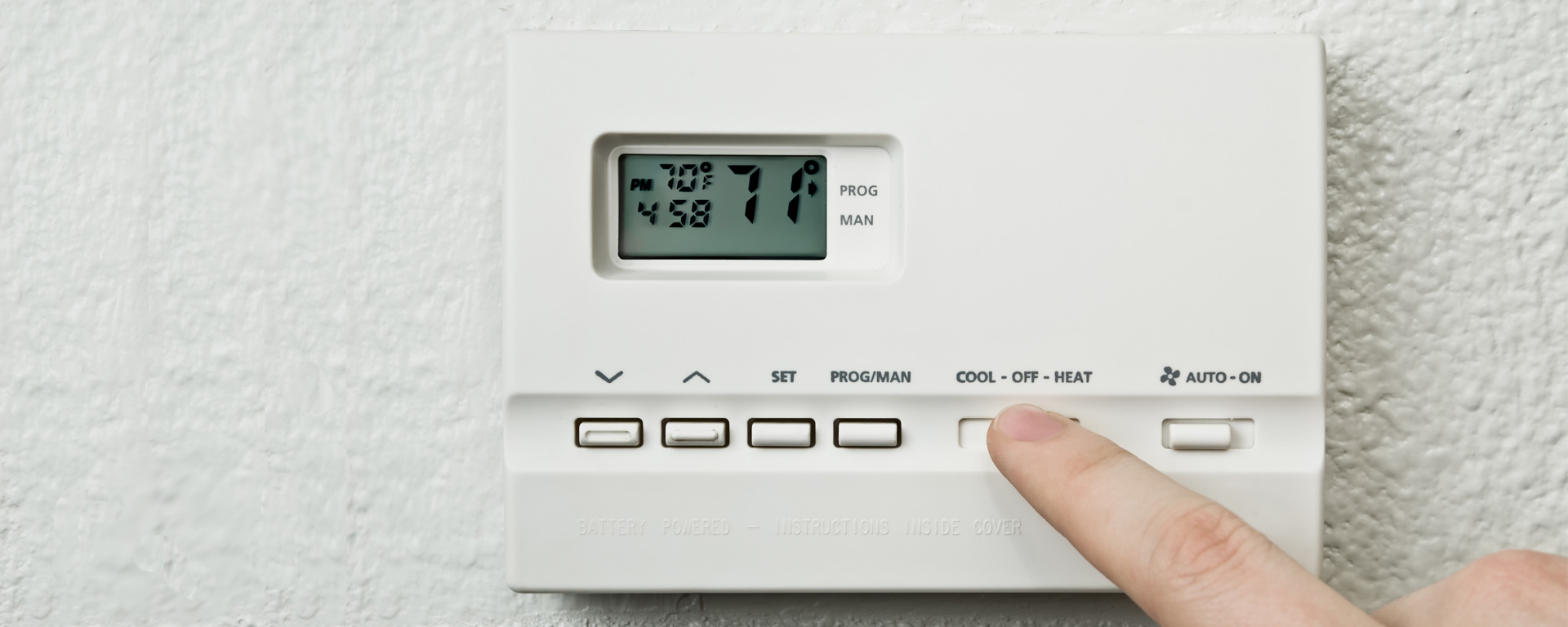 setting thermostat in home
